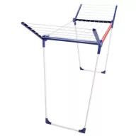  Leifheit 81570 Pegasus 150 Solid Slim ruhaszárító, fehér, 15 m szárítófelülettel, 55 cm szélességgel, 105 cm magas oldalsó szárnyakkal, 2 db EasyClip csipesztartóval, beltéri és kültéri használatra, stabil fém vázzal
