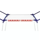 Leifheit 81514 Pegasus 180 Solid Compact ruhaszárító, fehér, 18 m szárítófelülettel, 105 cm magas lehajtható oldalsó szárnyakkal, 2 db EasyClip csipesztartóval, beltéri és kültéri használatra, stabil fém szerkezettel