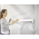 Leifheit 83100 Telegant 81 Plus fali ruhaszárító, fehér, 8,1 m szárítófelülettel, 100 cm széles szárítórudakkal, krómozott törölközőtartóval, összecsukható, helytakarékos kialakítással, beltéri használatra