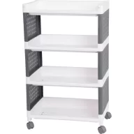   MagicHome Rolly 4 polcos műanyag tároló, 49 x 29 x 75,5 cm