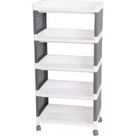 MagicHome Rolly 5 polcos műanyag tároló, 49 x 29 x 97 cm