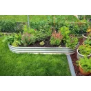 Magaságyás, Strend Pro Garden, 90 x 120 x 30 cm, horganyzott acél, korrózióálló, időjárásálló, nyitott aljú, széleken gumicsíkkal