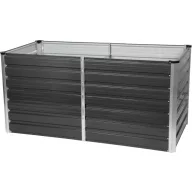  Magaságyás, Strend Pro Garden, 80 x 160 x 77 cm, fém, 0,5 mm vastag, nyitott aljú, korrózióvédelemmel, extra erős, megerősített
