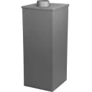 Strend Pro Thalia Uno Glass Lite kályha, szürke, 3,9 kW