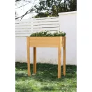 Magaságyás, Strend Pro Garden, 84 × 40 × 98 cm, fa, lábakkal, könnyen összeszerelhető, stabil, természetes megjelenésű