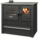 Strend Pro PANONIA fatüzelésű sparhelt, fekete, sütővel, 10,54 kW, 51 × 90 × 85 cm, bal oldali füstcső kimenet, átmérő: 120 mm