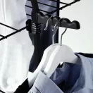 Ruhaszárító, Vileda Mixer 3, 30 méter szárítási terület, fekete, háromszintes toronykivitelben, állítható szárítórácsokkal, összecsukható kialakítással