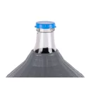 Demizson, Strend Pro Garden Cada Inco, 54 l, szürke, üveg, 75 mm nyakátmérő, műanyag védőburkolat, két fogantyú, borhoz és pálinkához