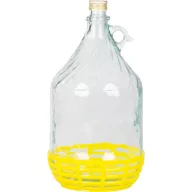   Demizson, Strend Pro Garden Stella, 5 l, átlátszó, üveg, egy fogantyú, kupak, borhoz, szörphöz, pálinkához