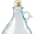Demizson, Strend Pro Garden Stella, 3 l, átlátszó, üveg, egy fogantyú, kupak, borhoz, szörphöz, pálinkához