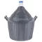 Demizson, Strend Pro Garden Cada Inco, 34 l, szürke, üveg, 55 mm nyakátmérő, műanyag védőburkolat, két fogantyú, borhoz és pálinkához