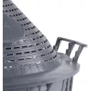 Demizson, Strend Pro Garden Cada Inco, 34 l, szürke, üveg, 55 mm nyakátmérő, műanyag védőburkolat, két fogantyú, borhoz és pálinkához