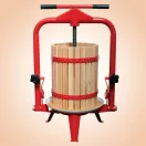 Gyümölcsprés, Strend Pro Garden Harvester CFP12, 12 l, 54 x 37,5 x 69/101 cm, keretes, fa, csavarnyomásos, lépréseléshez