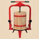 Gyümölcsprés, Strend Pro Garden Harvester CFP18, 18 l, 54 x 37,5 x 78/119 cm, keretes, fa, csavarnyomásos, lépréseléshez