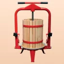 Gyümölcsprés, Strend Pro Garden Harvester CFP18, 18 l, 54 x 37,5 x 78/119 cm, keretes, fa, csavarnyomásos, lépréseléshez