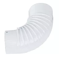   Zománcozott füstcső könyök, Strend Pro Smalt, fehér, 120 mm / 90°, kályhákhoz és kandallókhoz