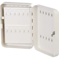  Kulcstartó doboz, Strend Pro KeyBox 214, krémszínű, 25 x 18 x 7,4 cm, 48 kampó, UV-álló festéssel bevont kivitel, falra rögzíthető