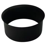   Füstcső csatlakozó, V.A.P.K. HS 130/1,5, fekete, 120 mm, DC01 acéllemez, lemezvastagság: 1,5 mm, téglakéményhez