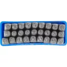 Betűbeütő készlet, Strend Pro HR59103, ABC, magasság: 3 mm, 27 db, kézi bélyegzéshez, fához, műanyaghoz és fémhez