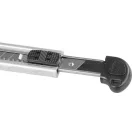 Tapétavágó kés, Giantop UC-516, ezüst, 18 mm penge, tördelhető, fém vezetősín, alumínium ház (TC222223)