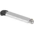 Tapétavágó kés, Giantop UC-516, ezüst, 18 mm penge, tördelhető, fém vezetősín, alumínium ház (TC222223)