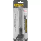 Tapétavágó kés, Giantop UC-516, ezüst, 18 mm penge, tördelhető, fém vezetősín, alumínium ház (TC222223)