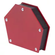   Hegesztő mágnes, Strend Pro QJ6015, piros, 14 x 11 cm, 30 kg teherbírás, 30°, 45°, 60°, 75°, 90° szögtartáshoz