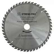   Körfűrészlap, Strend Pro SuperSaw NWP, 250 x 3,2 x 30 mm, 40 db SK fog, hangtompító és tágulási hornyokkal, puhafához, keményfához, OSB, MDF