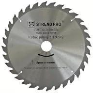   Körfűrészlap, Strend Pro SuperSaw NWG, 300 x 3,2 x 30 mm, 36 db SK fog, hangtompító és tágulási hornyokkal, puhafához, keményfához, OSB, MDF