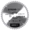 Körfűrészlap, Strend Pro, 254 × 3,0 × 30/20 mm, 48 db SK fog, hangtompító és tágulási hornyokkal, puhafához, keményfához, OSB, MDF, furatszűkítővel