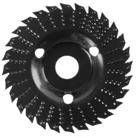   Reszelőtárcsa, Strend Pro, fekete, 125 mm, fához, durva, gyors anyageltávolításhoz, maximum 15 000 fordulat/perc