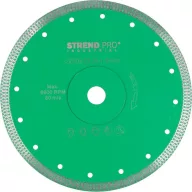   Gyémánt vágókorong, Strend Pro Industrial, 230 x 1,8 x 22,23 mm, ultravékony, beépített karimával, maximum 6800 fordulat/perc, nedves és száraz vágáshoz