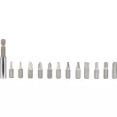 Bitkészlet, Strend Pro SDX22-114, 14 db, 5 pozíciós racsnis csavarhúzó, 60 mm toldalékkal, 12 db 25 mm bit