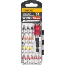 Bitkészlet, Strend Pro EVE-12077, 15 db, mágneses bittartó, 14 db 25 mm bit (PH, PZ, TX, lapos bitek)