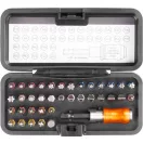 Bitkészlet, Strend Pro EVE-12106, 37 db, mágneses bittartó, adapter, 35 db 25 mm bit