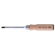   Csavarhúzó, Narex 8094 01, natúr, teljes hossz: 175 mm, szárhossz: 80 mm, átmérő: 4,5 mm, PH1 keresztfejű, króm-vanádium acél szár, fa markolat