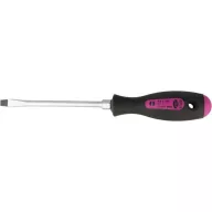   Csavarhúzó, Narex 8053 05, fekete, teljes hossz: 275 mm, szárhossz: 155 mm, átmérő: 8 mm, lapos, króm-vanádium acél szár, műanyag markolat