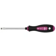   Csavarhúzó, Narex 8053 16 SatinLine Profi, fekete/rózsaszín, teljes hossz: 300 mm, szárhossz: 180 mm, átmérő: 10 mm, lapos, króm-vanádium acél szár, műanyag markolat