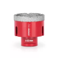   Gyémánt koronafúró, Strend Pro Premium DCB11, piros, átmérő: 50 mm, menet: M14, csempéhez, kőburkolathoz