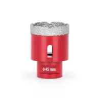   Gyémánt koronafúró, Strend Pro Premium DCB11, piros, átmérő: 45 mm, menet: M14, csempéhez, kőburkolathoz