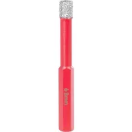   Gyémánt koronafúró, Strend Pro Premium DCB12, piros, átmérő: 8 mm, menet: hatszögletű (HEX),  kerámiához, greslaphoz, porcelánhoz, gránithoz, márványhoz