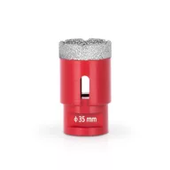   Gyémánt koronafúró, Strend Pro Premium DCB11, piros, átmérő: 35 mm, menet: M14, csempéhez, kőburkolathoz