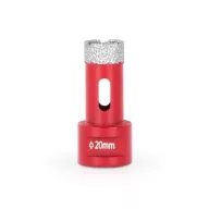   Gyémánt koronafúró, Strend Pro Premium DCB11, piros, átmérő: 20 mm, menet: M14, csempéhez, kőburkolathoz