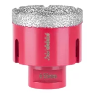   Gyémánt koronafúró, Strend Pro Premium DCB11, piros, átmérő: 55 mm, menet: M14, csempéhez, kőburkolathoz