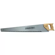   Kézifűrész, Strend Pro PWH-CO, 700 mm, 17 keményfém fog, acél penge, zárt fa markolat, pórusbetonhoz