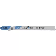   Dekopírfűrészlap, Bosch T118A 2.608.631.507, 92 mm, 3 db, HSS acél, vékony fémhez