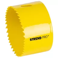   Bi-Metál koronafúró fej, Strend Pro BHS44, sárga, átmérő: 73 mm, HSS M3, fémhez, fához, gipszkartonhoz, műanyaghoz, váltakozó fogazás, törésálló, gyors vágás
