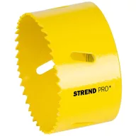   Bi-Metál koronafúró fej, Strend Pro BHS44, sárga, átmérő: 80 mm, HSS M3, fémhez, fához, gipszkartonhoz, műanyaghoz, váltakozó fogazás, törésálló, gyors vágás
