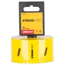Bi-Metál koronafúró fej, Strend Pro BHS44, sárga, átmérő: 80 mm, HSS M3, fémhez, fához, gipszkartonhoz, műanyaghoz, váltakozó fogazás, törésálló, gyors vágás