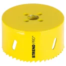 Bi-Metál koronafúró fej, Strend Pro BHS44, sárga, átmérő: 84 mm, HSS M3, fémhez, fához, gipszkartonhoz, műanyaghoz, váltakozó fogazás, törésálló, gyors vágás
